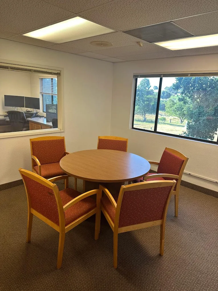 Member meeting room at Five Cities Cowork in Arroyo Grande California